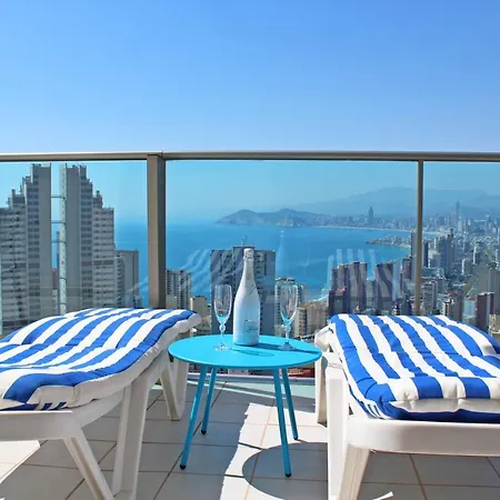 Apartamento De Lujo Con Terraza Privada Y Vistas Al Mar En Torre Lúgano Benidorm