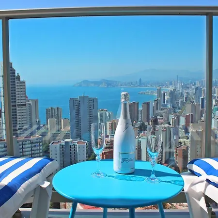 Appartamento Skyline 20 De Lujo Con Terraza Privada Y Vistas Al Mar Benidorm