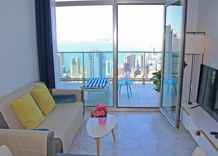 Apartamento De Lujo Con Terraza Privada Y Vistas Al Mar En Torre Lúgano Benidorm